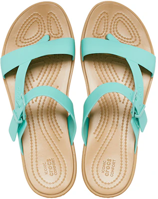 (W) 크록스 툴룸 토 포스트 블루 브라운 (Crocs tulum toe post blue brown) 206108-3U3 Purchase (W) 크록스 툴룸 토 포스트 블루 브라운 (Crocs tulum toe post blue brown) 206108-3U3
