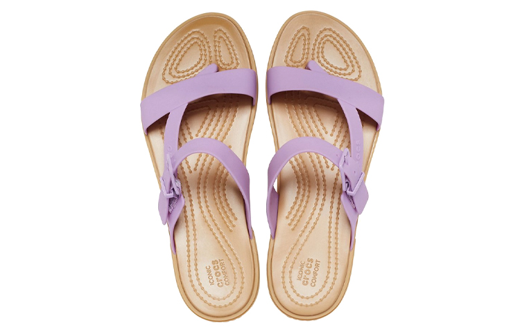 Purchase (W) Crocs Tulum Jepit 'Lilac' 206108-5PR