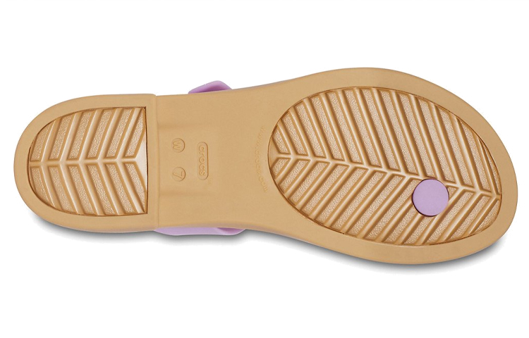 Sizing (W) Crocs Tulum Jepit 'Lilac' 206108-5PR