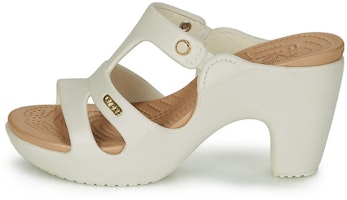 (Women) Crocs V Heel Open Back 'Simplistic Retro White' 201301-13S (Women) Crocs V Heel Open Back 'Simplistic Retro White' 201301-13S