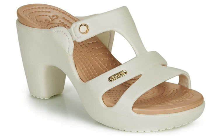 Lookbook (Women) Crocs V Heel Open Back 'Simplistic Retro White' 201301-13S
