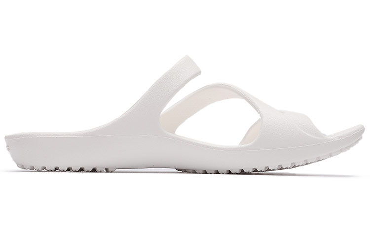 (W) Crocs White Slippers 圖 2