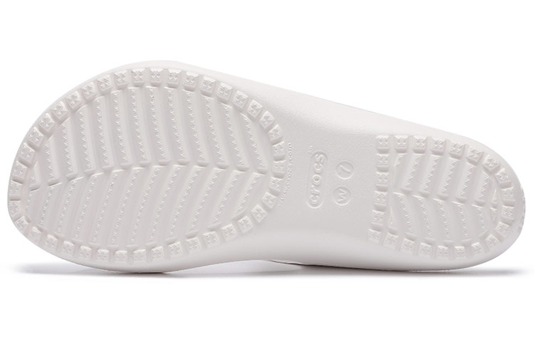 (W) Crocs White Slippers 圖 4