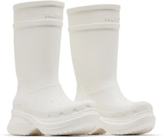 Cheap (W) Crocs x Balenciaga 2.0 白色厚底靴 677388W1S8E9000