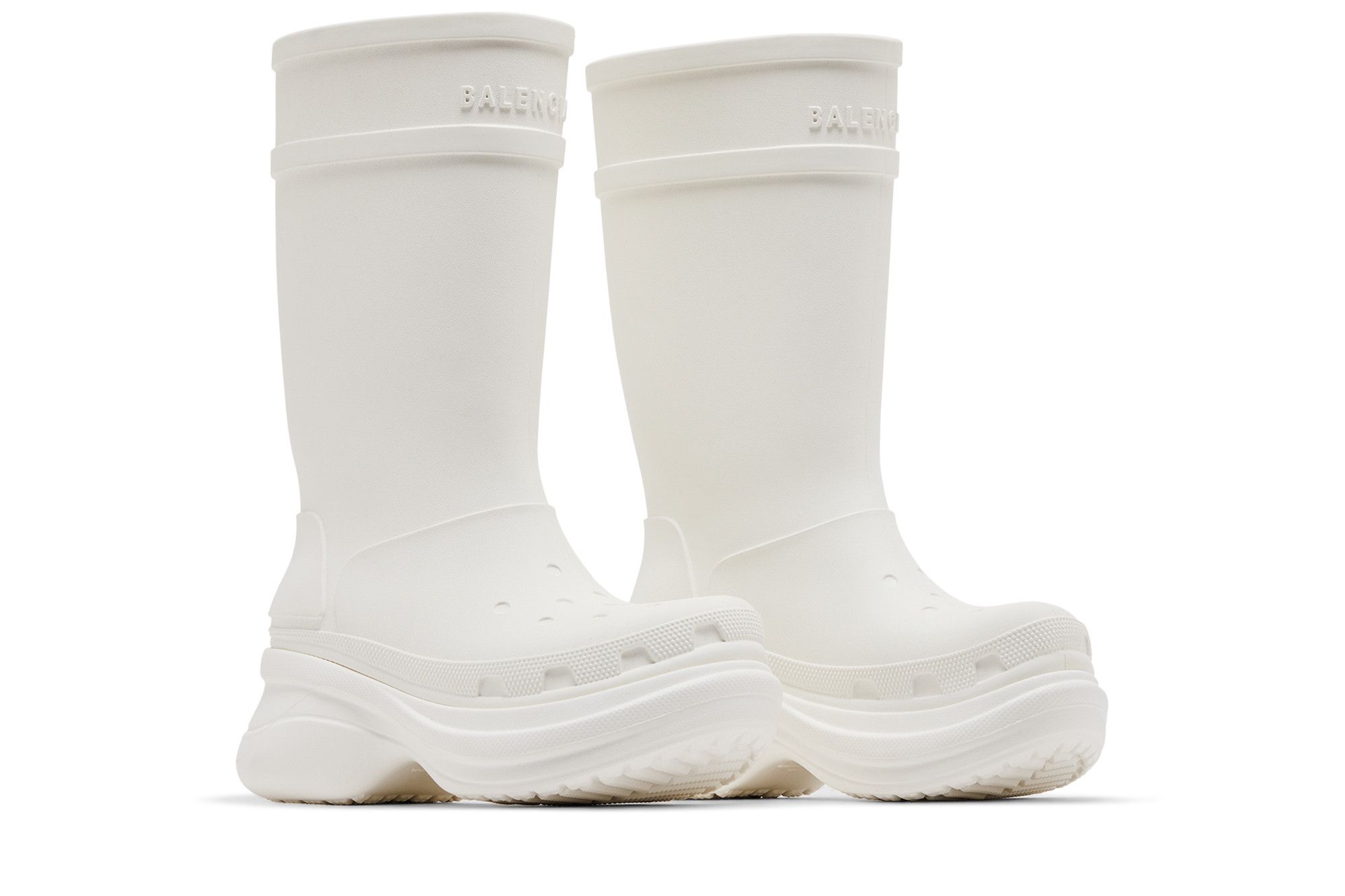 Cheap (W) Crocs x Balenciaga Clog Boot 2.0 ''Wit'' 677388-W1S8E-9000