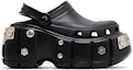 Buy (W) Crocs x Balenciaga Hardcrocs Slide 'Negro Plata' 687398-W1S8N-1081