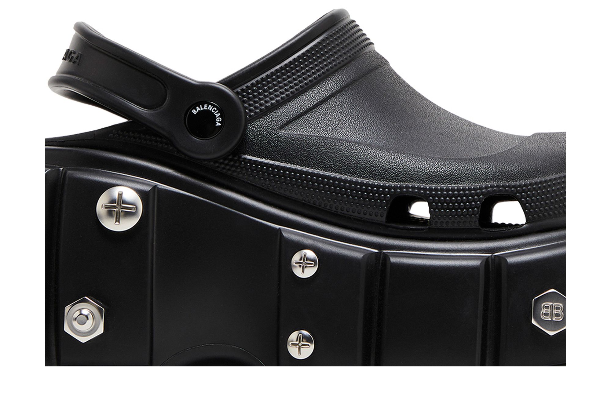 Order (W) Crocs x Balenciaga Hardcrocs Slide 'Negro Plata' 687398-W1S8N-1081