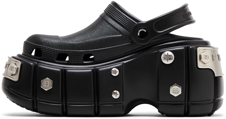 (W) Crocs x Balenciaga Hardcrocs Slide 'Negro Plata' 687398-W1S8N-1081 Lookbook (W) Crocs x Balenciaga Hardcrocs Slide 'Negro Plata' 687398-W1S8N-1081