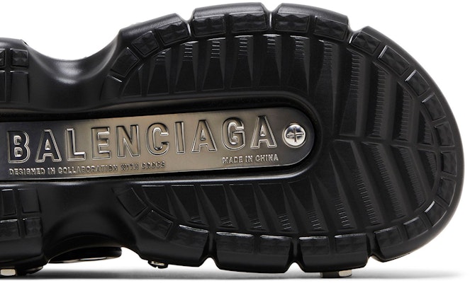 (W) Crocs x Balenciaga Hardcrocs Slide 'Negro Plata' 687398-W1S8N-1081 Purchase (W) Crocs x Balenciaga Hardcrocs Slide 'Negro Plata' 687398-W1S8N-1081