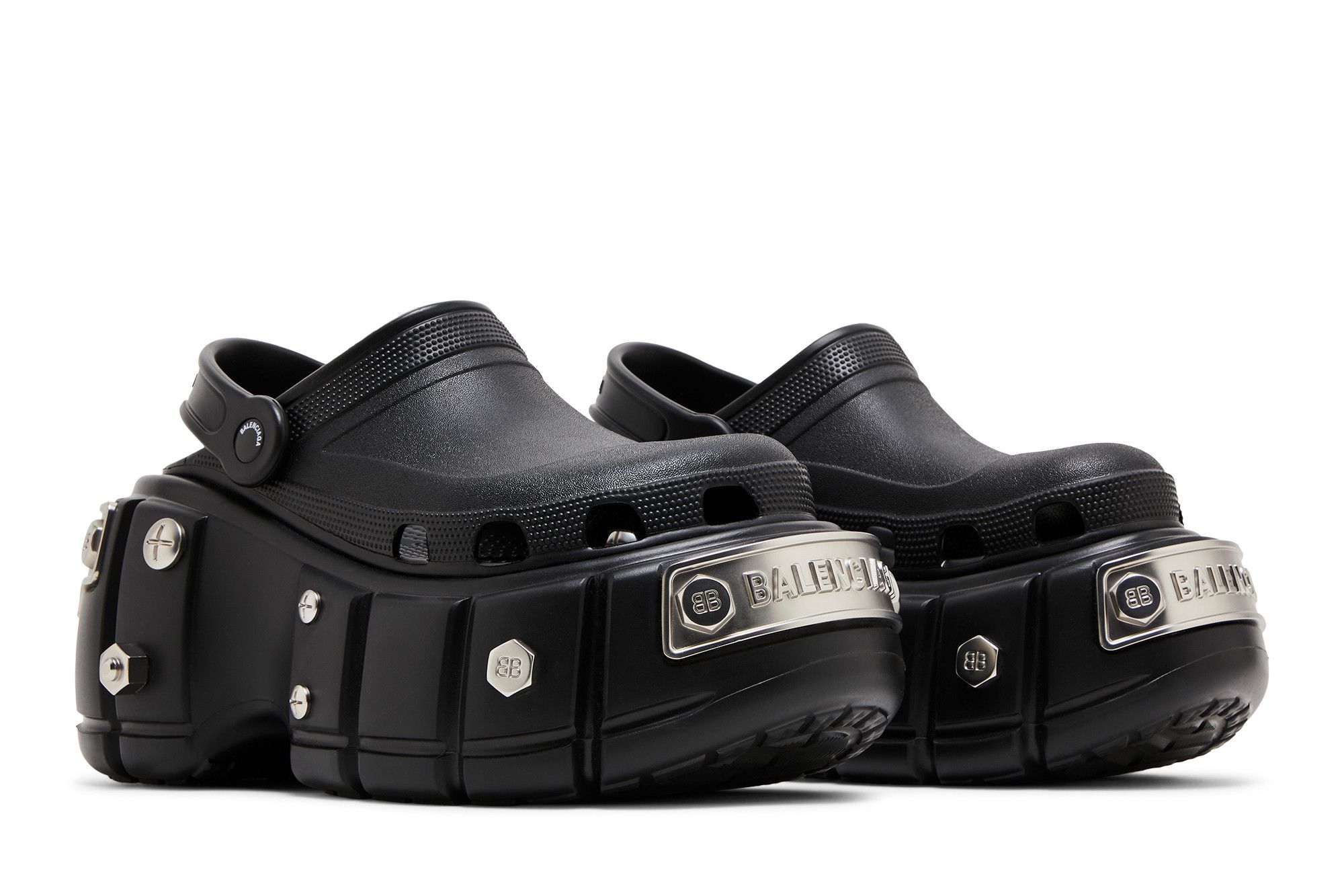 Buy (Women) Crocs x Balenciaga Hardcrocs Slide 'Nero Silver