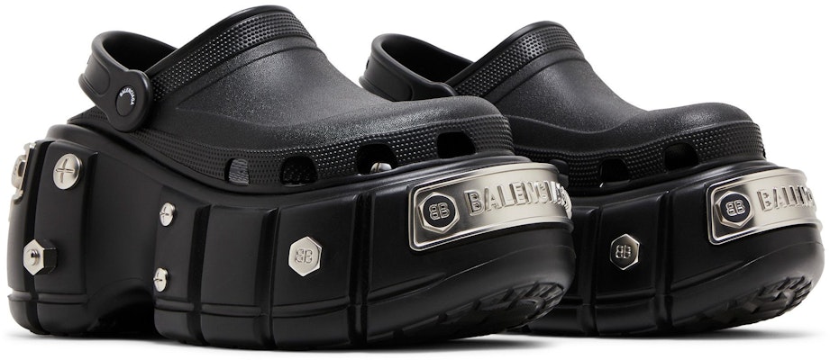 (W) Crocs x Balenciaga Hardcrocs Slide 'Negro Plata' 687398-W1S8N-1081 Cheap (W) Crocs x Balenciaga Hardcrocs Slide 'Negro Plata' 687398-W1S8N-1081