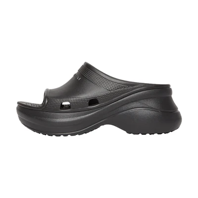 (W) Crocs Balenciaga Pool Slide Sandal 'Black'