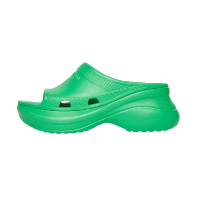 (W) Crocs Balenciaga Pool Slide Sandal 'Green'