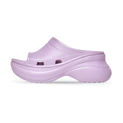(W) Crocs Balenciaga Pool Slide Sandal 'Light Purple'