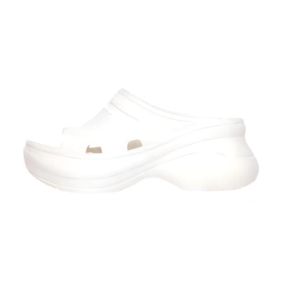 (W) Crocs Balenciaga Pool Slide Sandal 'White'
