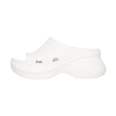 (W) Crocs Balenciaga Pool Slide Sandal 'White'