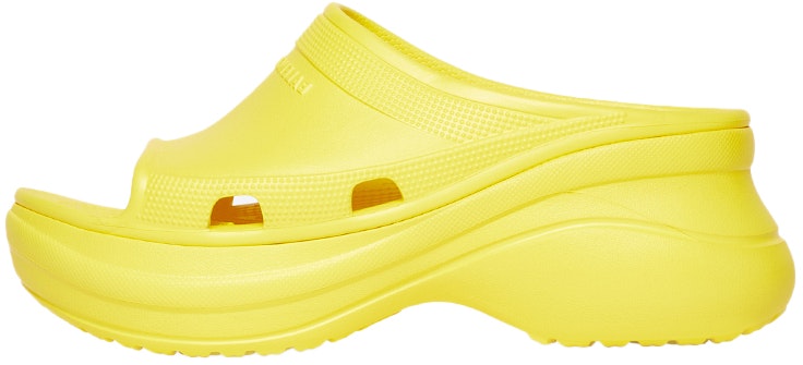crocs-x-balenciaga-pool-slide-sandal-yellow-wmns