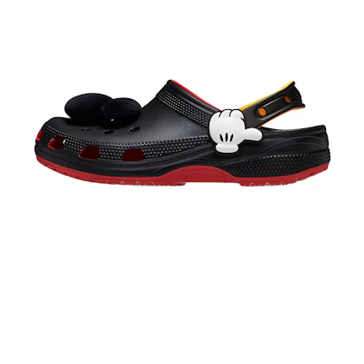 (W) Crocs Mickey Mouse Classic Clogs 'Black Red'