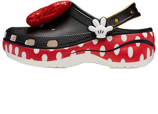 (Women) Crocs x Minnie Mouse Classic Platform Clogs 'Black Red White' 209896-100 Buy (Women) Crocs x Minnie Mouse Classic Platform Clogs 'Black Red White' 209896-100