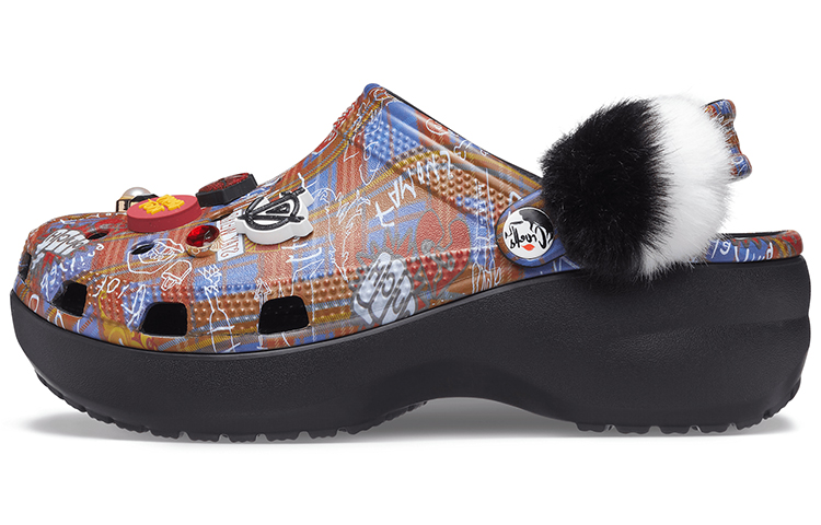 (Women) Cruella 2 x Crocs Classic Platform Clog 'Stay Weird' 207399-001