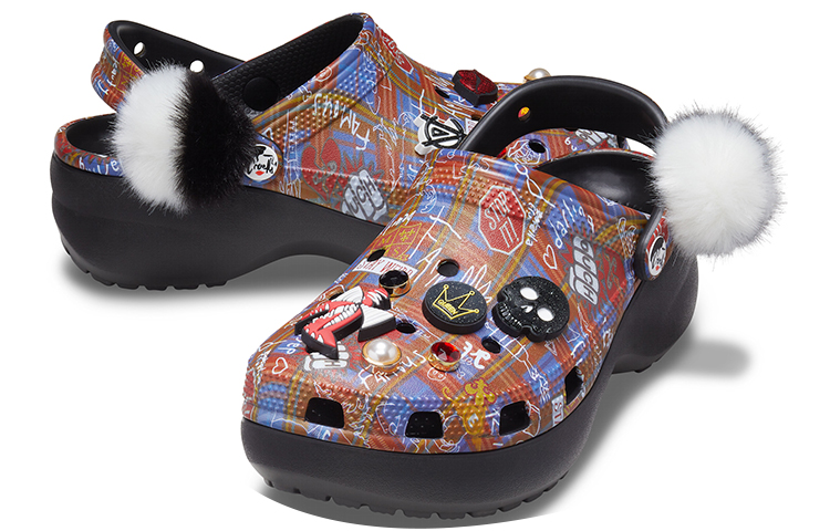 Shop (W) Cruella 2 x Crocs Classic Platform Clog 'Kekal Unik' 207399-001