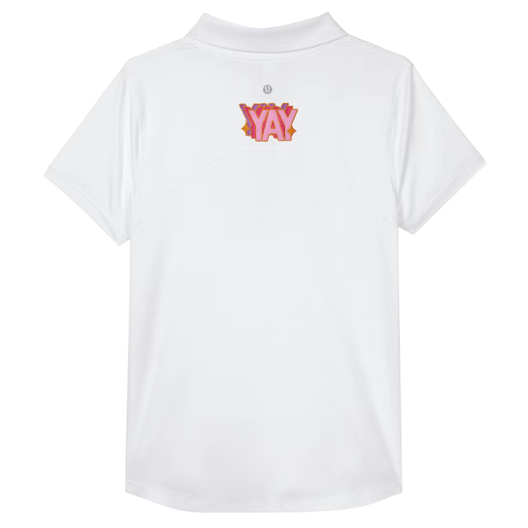 Order (W) Kemeja Polo Sulaman Lululemon Custom Cepat Kering - Putih LW3EZTS(Group96