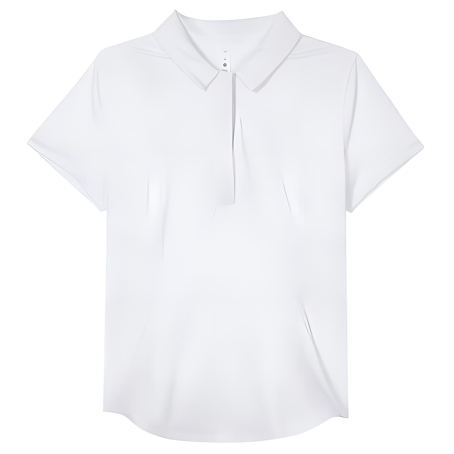 (Women) Custom lululemon Quick-Drying Outdoor Sport Polo Shirt White LW3EZTS(Group96-露露法斗)