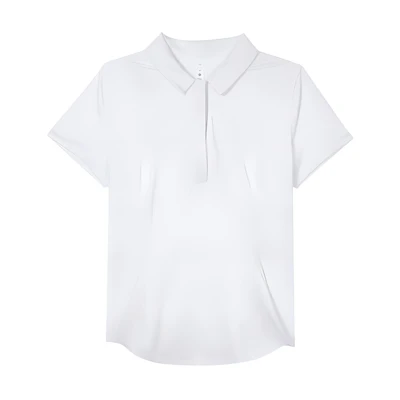 (Women) Custom lululemon Quick-Drying Outdoor Sport Polo Shirt White LW3EZTS(Group96-露露法斗)