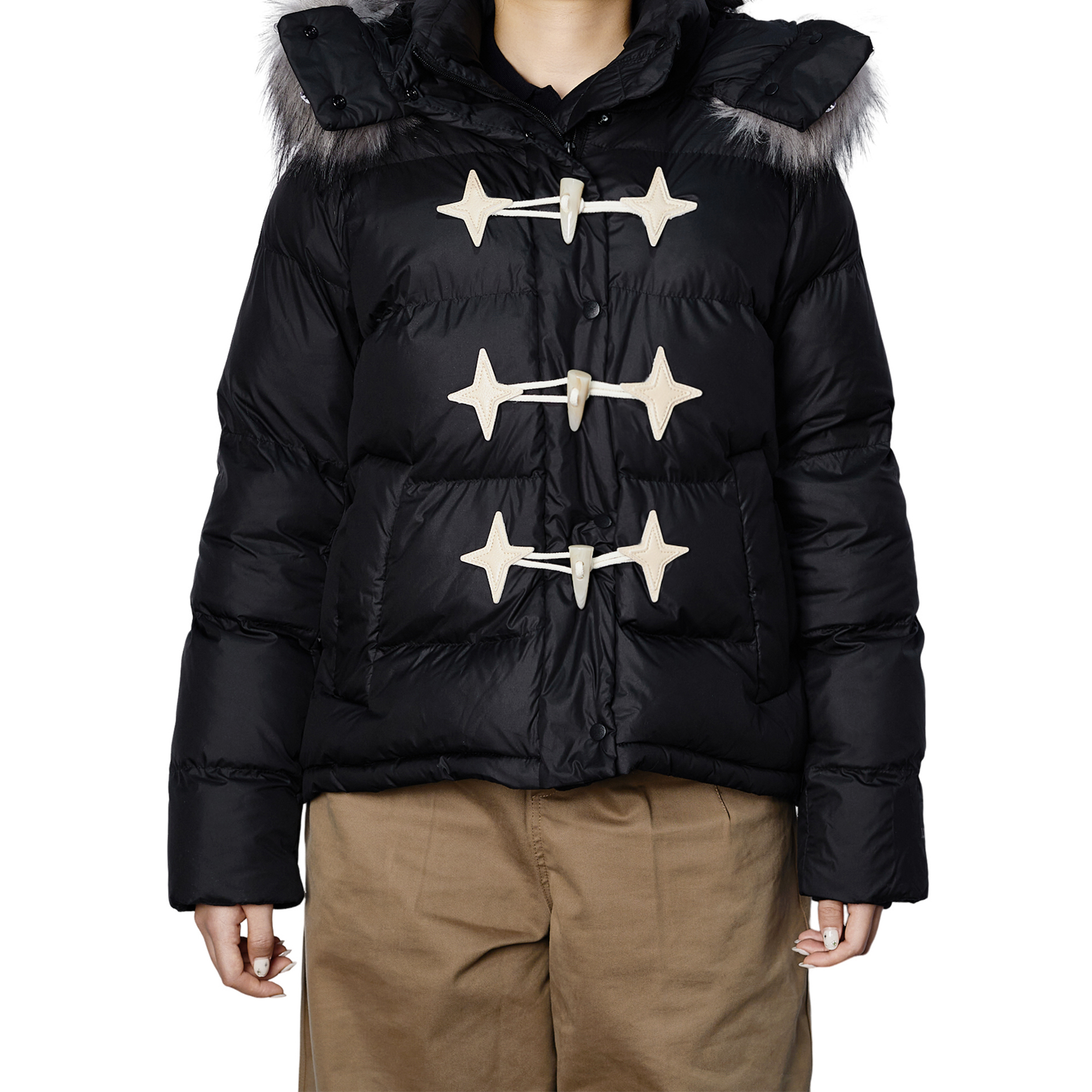 Details for (W) Chaqueta Acolchada Lululemon Wunder Puff Negra con Capucha Invierno Cálido LW4BWRS(Group80