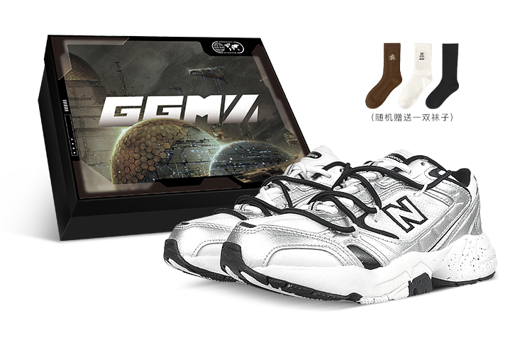 (Women) Custom New Balance NB 452 Mid-Top Running Shoes Black/Silver Comfort & Grip WX452SB (Team116-NB Galaxy Deconstruction SBOX)