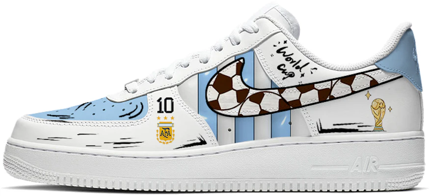 (Women) Custom Nike Air Force 1 Women Argentina World Cup Soccer Shoes White Blue DD8959-100(TEAM56-FIFAWORLDCUP) Buy (Women) Custom Nike Air Force 1 Women Argentina World Cup Soccer Shoes White Blue DD8959-100(TEAM56-FIFAWORLDCUP)