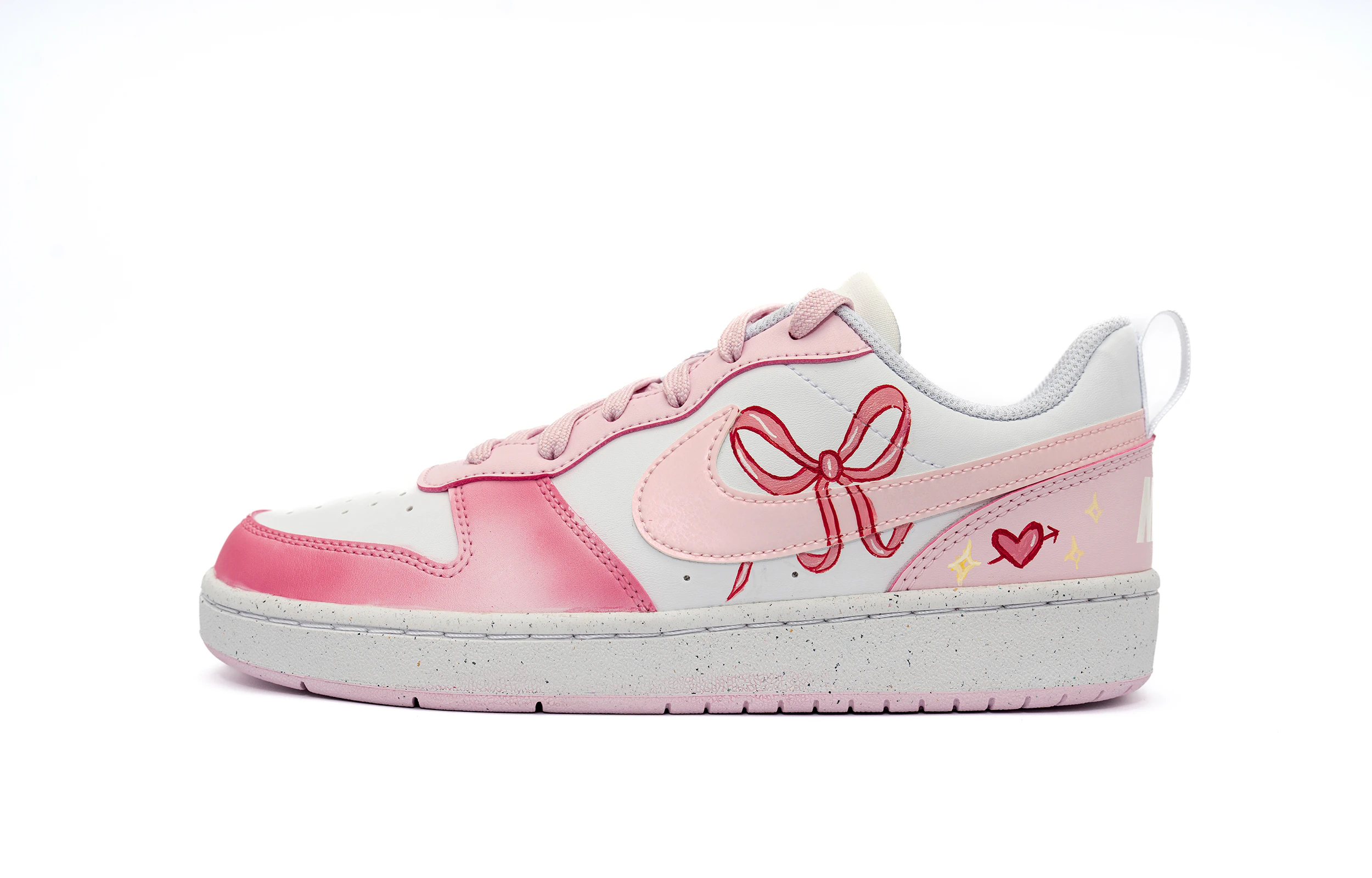 women-custom-nike-court-borough-low-pink-bow-gradient-sneakers-women-s-white-pink-dv-5456-105-team240-pink-bow