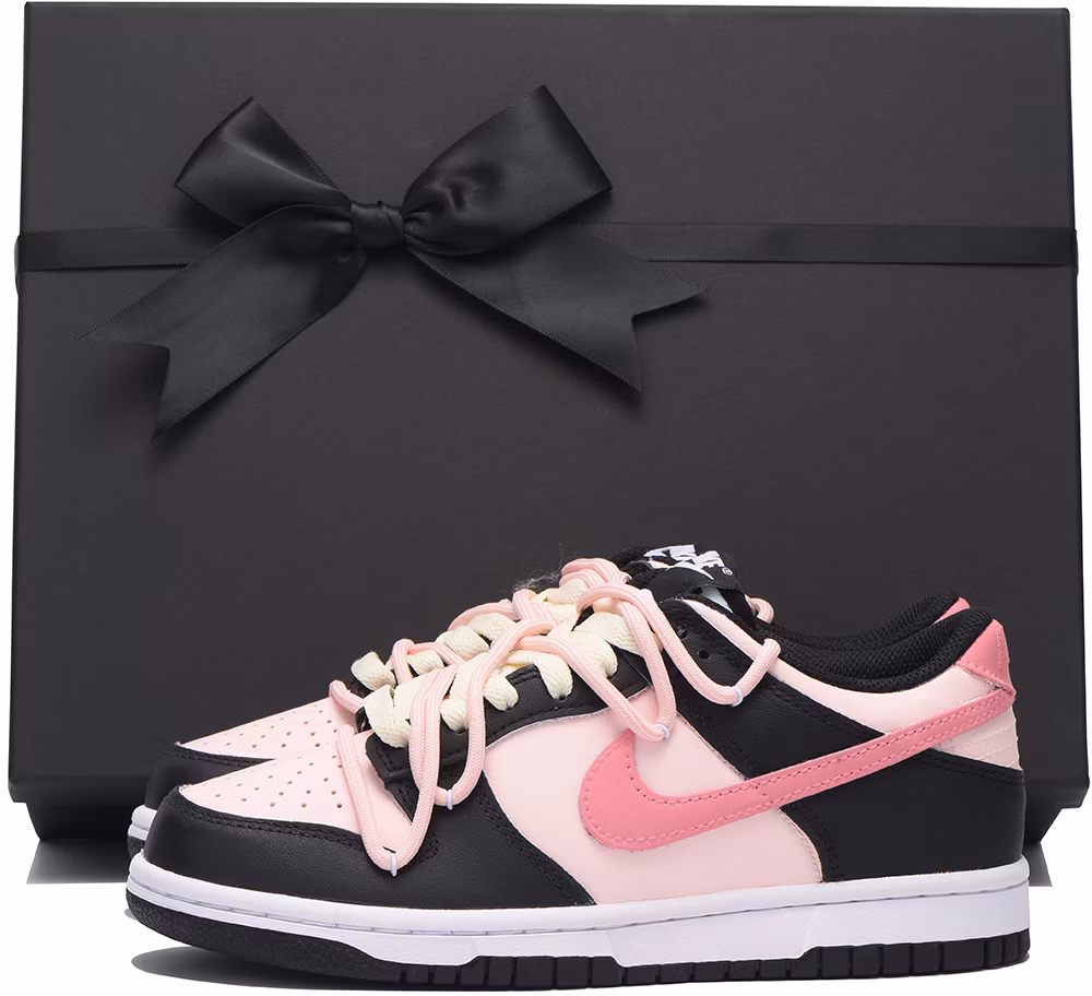 women-custom-nike-dunk-low-strawberry-and-cream-black-pink-sneakers-gift-set-cw-1590-100-team59-women-s-black-pink-913-sbox