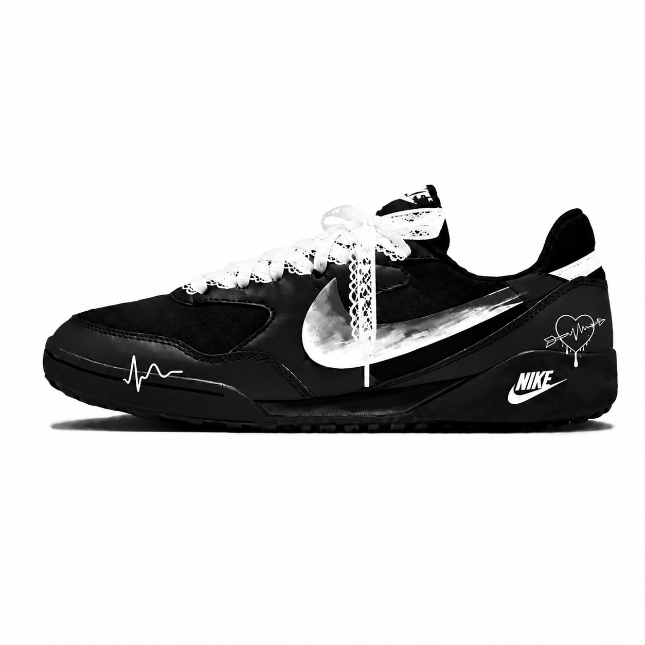 (Women) Custom Nike Terra Manta Ballet Pink Valentine's Low-Top Casual Sneakers Women HQ1940-001 (Team2516 - Heartbeat Ballet)