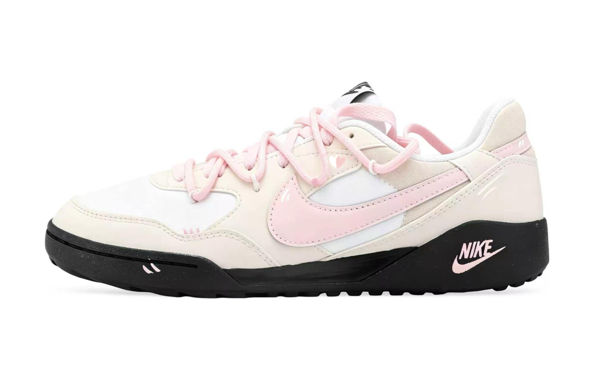 (Women) Custom Nike Terra Manta ForU White Pink Pudding Casual Sneakers Cute & Chic HQ1940-100 (Team2113 - Milky Pudding)