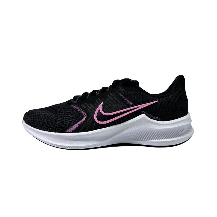 (Women) Custom Sneakers Nike Downshifter 11 Girls Black Pink Running Shoes Women Durable. CW3413-006 (Team272-Mystic Pink)