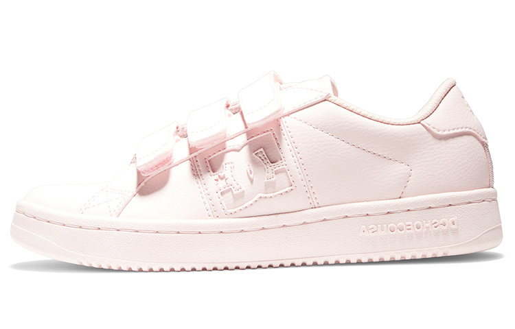 Details for DC Shoes 美式復古 純色簡約低筒休閒板鞋 女款 白色 粉色