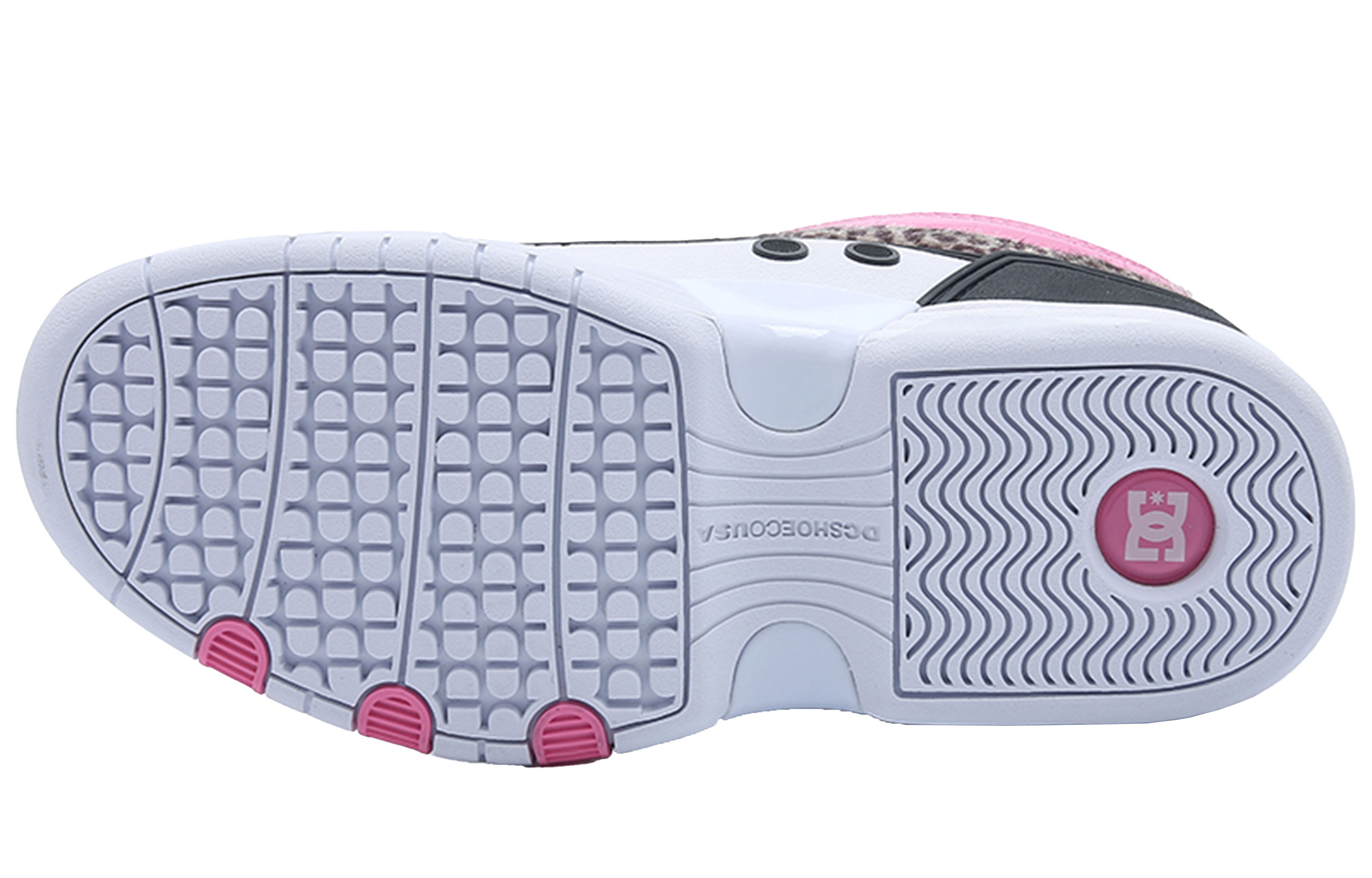 (W) DC Shoes Cousa 'Retro Casual Daddy Shoes Pink White' 圖 4