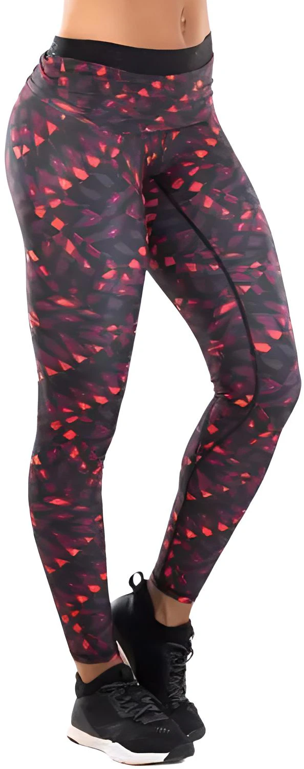 women-decathlon-coral-red-fitness-dance-stretch-leggings-8576191