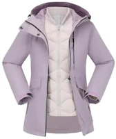 (Women) DECATHLON NH500 3-in-1 Waterproof Warm Jacket - Purple/Light Gray 8826748 (Women) DECATHLON NH500 3-in-1 Waterproof Warm Jacket - Purple/Light Gray 8826748