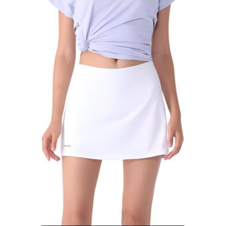 (Women) Decathlon White Sports Skirt - Breathable, Quick-Dry, Casual & Slim Fit 305841
