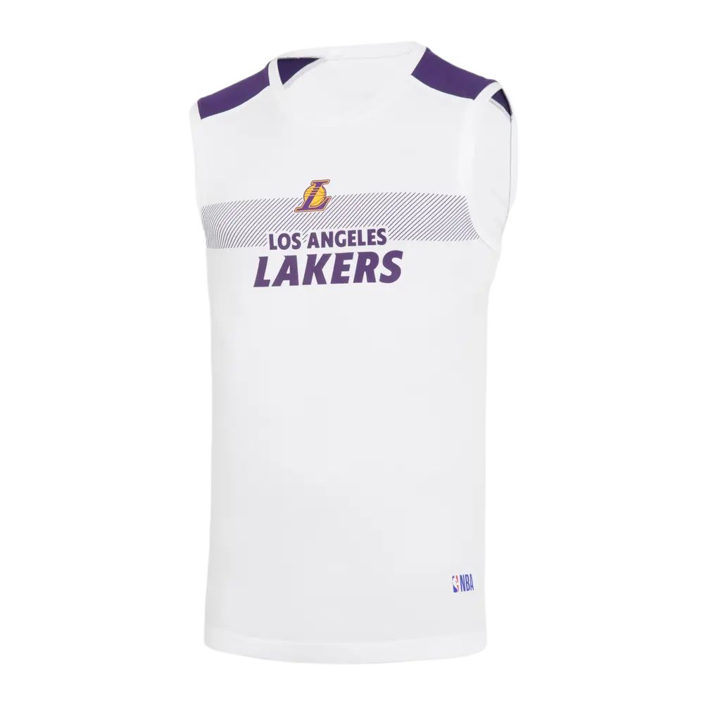 DECATHLON x NBA Lakers TARMAK UT500 Basketball Tank White/Midnight Purple 8799742