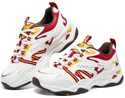 (W) Skechers D'LITES 4.0 'Putih Merah' 800006-NTRD Shop (W) Skechers D'LITES 4.0 'Putih Merah' 800006-NTRD