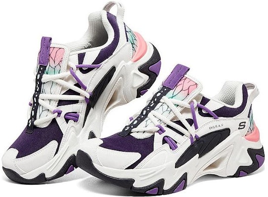 (W) スケッチャーズ×鬼滅の刃 白黒紫 800005-NTMT Shop (W) スケッチャーズ×鬼滅の刃 白黒紫 800005-NTMT