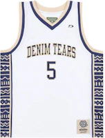 Denim Tears Heavy Mesh Letter Print Sleeveless Basketball Jersey Men. RONLEI970 Denim Tears Heavy Mesh Letter Print Sleeveless Basketball Jersey Men. RONLEI970