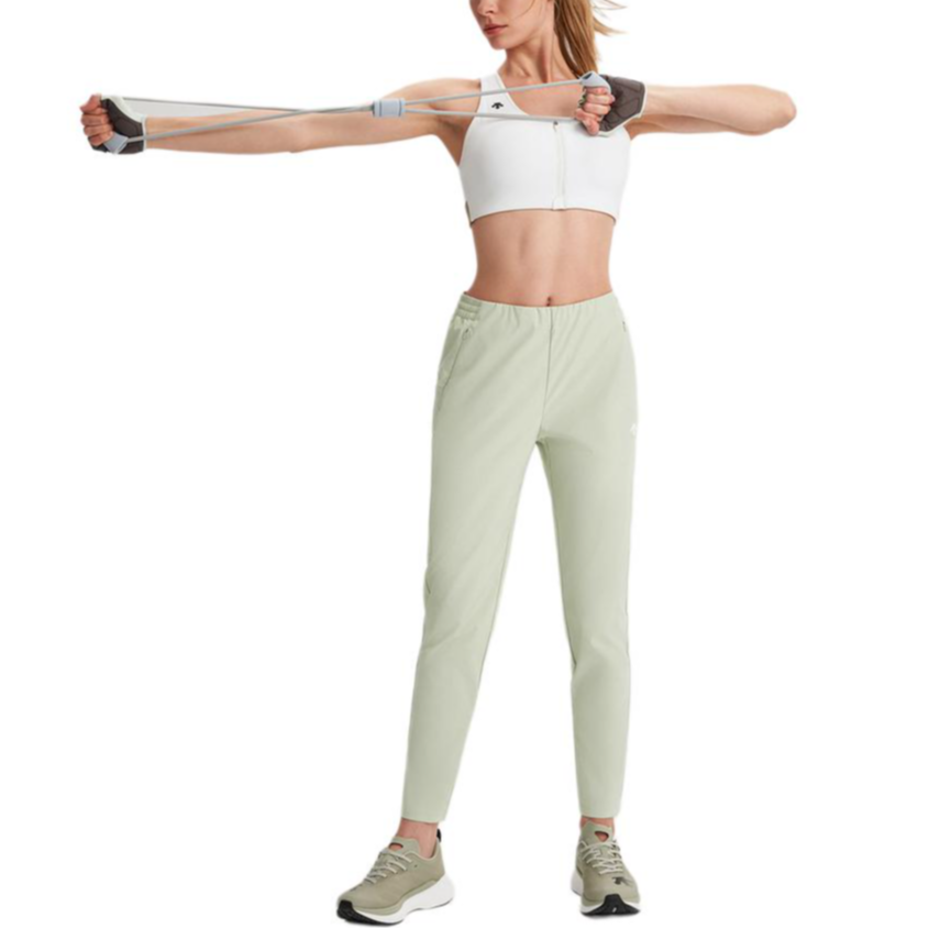 Sizing (W) デサント 通気性ニットトレーニングパンツ - 無地、スポーティースタイル D4232TPT35