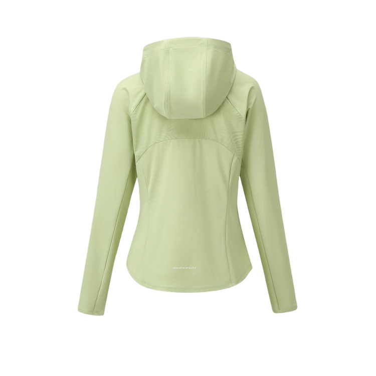 Lookbook (W) デサント 無地 フード付き ジップ ウィンドブレーカー サンプロテクション ジャケット D4332TFT30