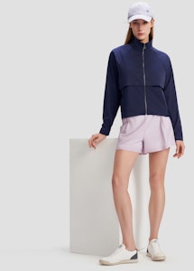 (W) DESCENTE Studio Series 輕薄透氣皮膚夾克織物上衣。 D4232GWB22 8