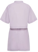 (W) デサント スタジオシリーズ パープル 半袖 ジャンプスーツ ウーブン素材 D4232GWL26 Lookbook (W) デサント スタジオシリーズ パープル 半袖 ジャンプスーツ ウーブン素材 D4232GWL26