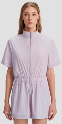 (W) DESCENTE Studio Series Jumpsuit Pendek Ungu Lengan Pendek. D4232GWL26 Shop (W) DESCENTE Studio Series Jumpsuit Pendek Ungu Lengan Pendek. D4232GWL26